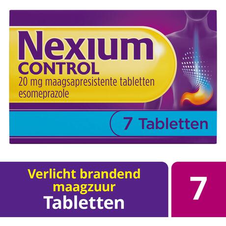 Nexium Control 7 Tabletten Voor brandend maagzuur