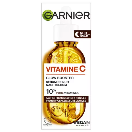 Garnier Skinactive 10% Pure Vit C Anti-Pigment Nachtserum + Hyaluron 30 ML
