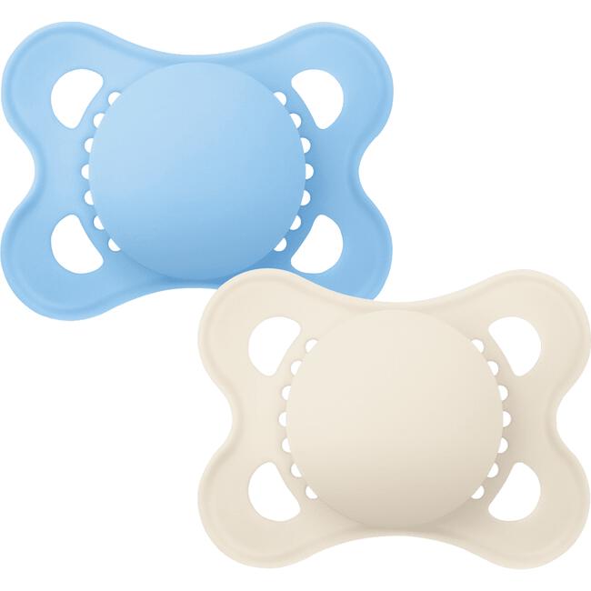 MAM Original 0-6m plain blue 2 stuks