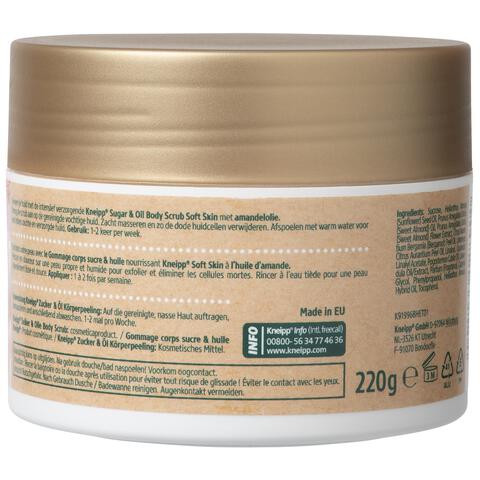 Kneipp Soft Skin Sugar & Oil Bodyscrub 220 gram