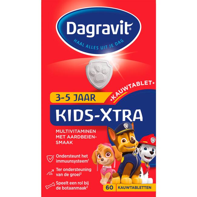 Dagravit Kids-Xtra 3-5 jaar 60 kauwtabletten
