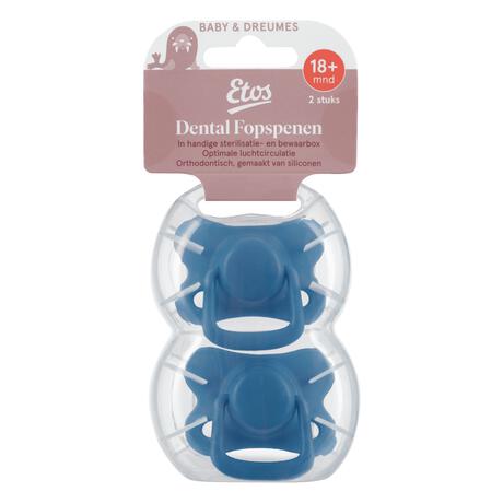 Etos Fopspenen 18+ Maanden Blauw 2 stuks