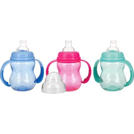 Nuby Oefenfles Uit Tritan Met Tuit Brede Hals  6M+