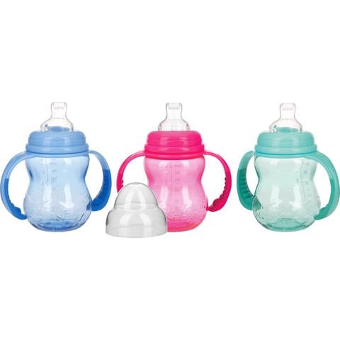 Nuby Oefenfles Uit Tritan Met Tuit Brede Hals  6M+