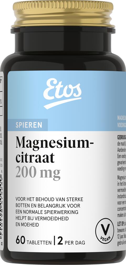 Etos magnesiumcitraat 200mg 60st