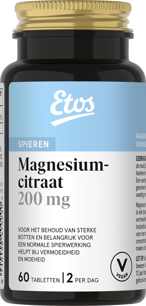 Etos Magnesiumcitraat 200 MG Tabletten 60 stuks