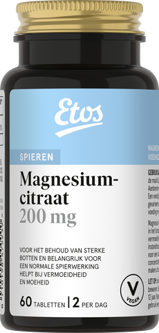 Etos magnesiumcitraat 200mg 60st
