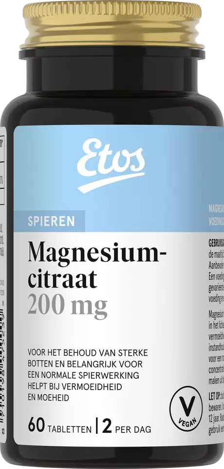 Etos Magnesiumcitraat 200 MG Tabletten 60 stuks