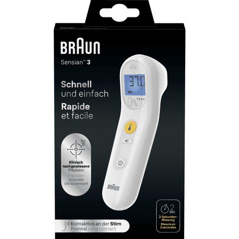 Braun sensian 3 contactloze voorhoofdthermometer