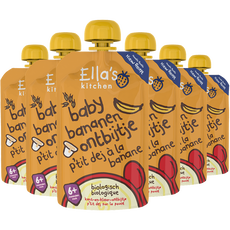 Ella's Kitchen Baby Bananen Ontbijtje Bio Knijpfruit 6+ Maanden Multipack 6x100 GR