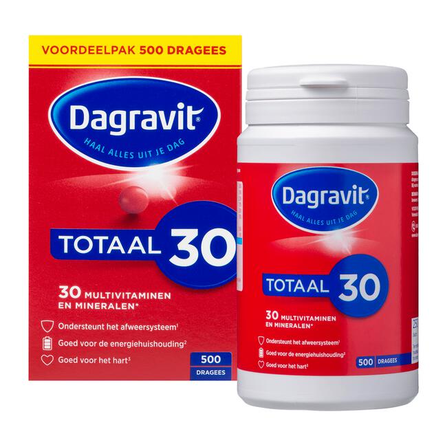 Dagravit Totaal 30 Voordeelpak 500 dragees