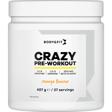 Body & Fit Crazy Pre Workout Poeder Raspberry 407G