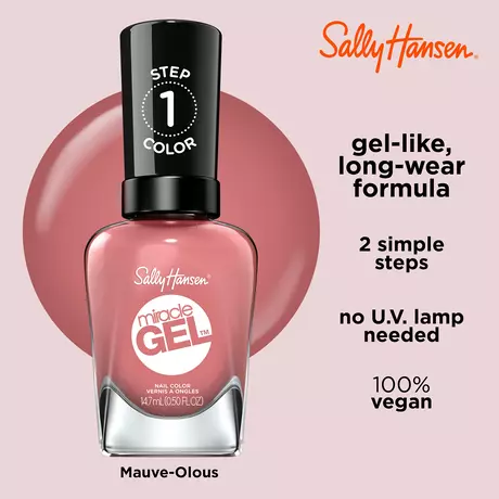 Sally Hansen Miracle Gel Nagellak 244 Mauve-olous Roze 14,7 ML