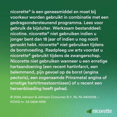 Nicorette Pleister 25 MG Nicotine 7 Stuks