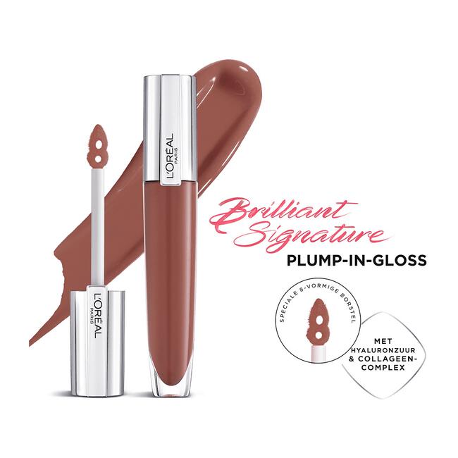 L'Oréal Paris Brilliant Signature Gloss 414 I Escalate Lipgloss 7 ML