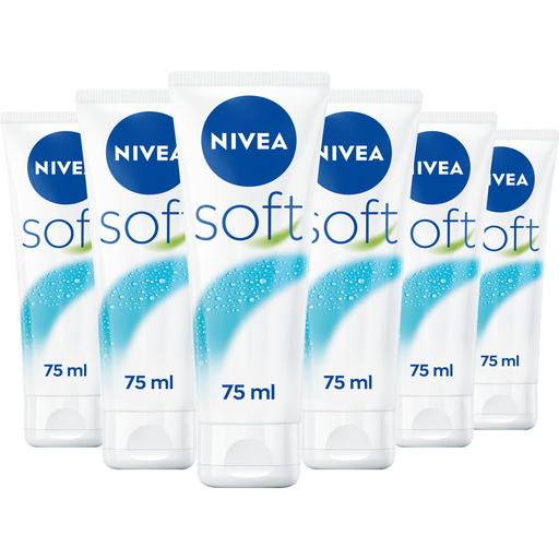 NIVEA Soft Bodycrï¿½me 75 ML Multipack 6 stuks