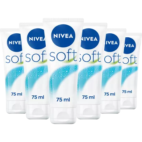 NIVEA Soft Bodycrème 75 ML Multipack 6 stuks