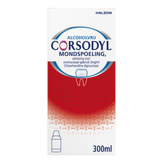 Corsodyl Mondspoeling Kortdurende Toepassing bij Tandvleesontsteking 300 ML