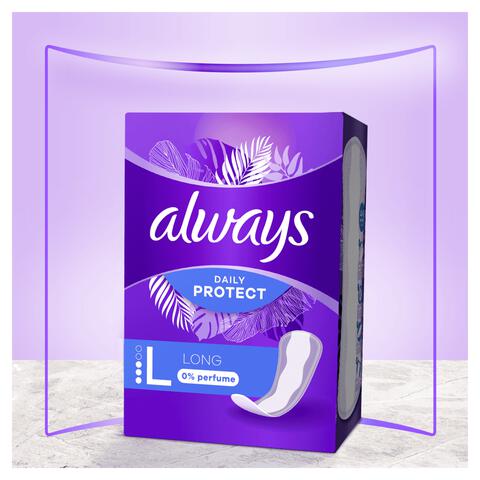 Always Dailies Protect Long 0 Parfum
