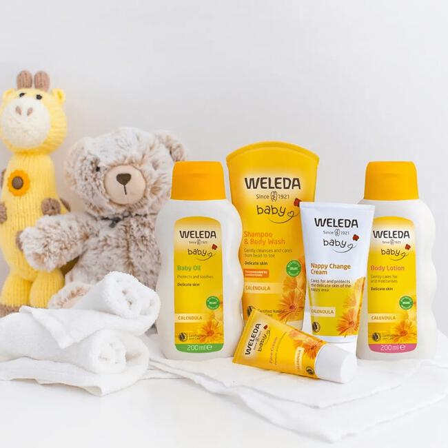 wimper rustig aan ik lees een boek Weleda Baby & Kind Calendula Gezichtscrème 50 ML | Etos