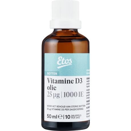 Etos Vitamine D3 Hooggedoseerd Olie
