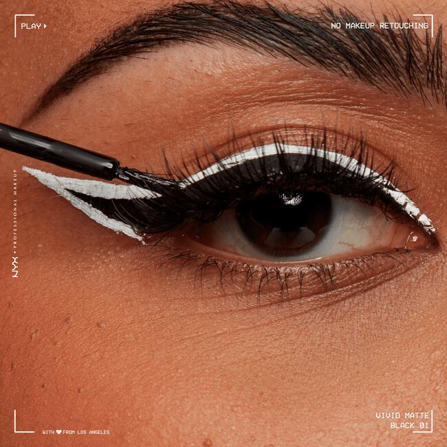 NYX Professional Makeup Vivid Matte Liquid Eyeliner Zwart