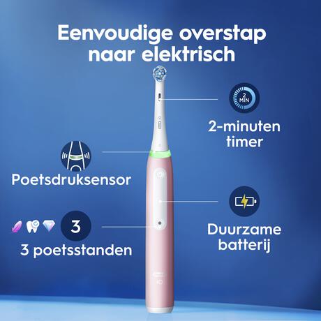 Oral-B iO 3s Roze Elektrische Tandenborstel