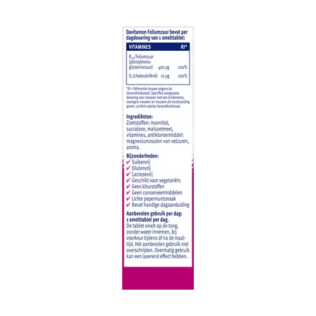 Davitamon Foliumzuur met Vitamine D3 Zwanger 30 stuks