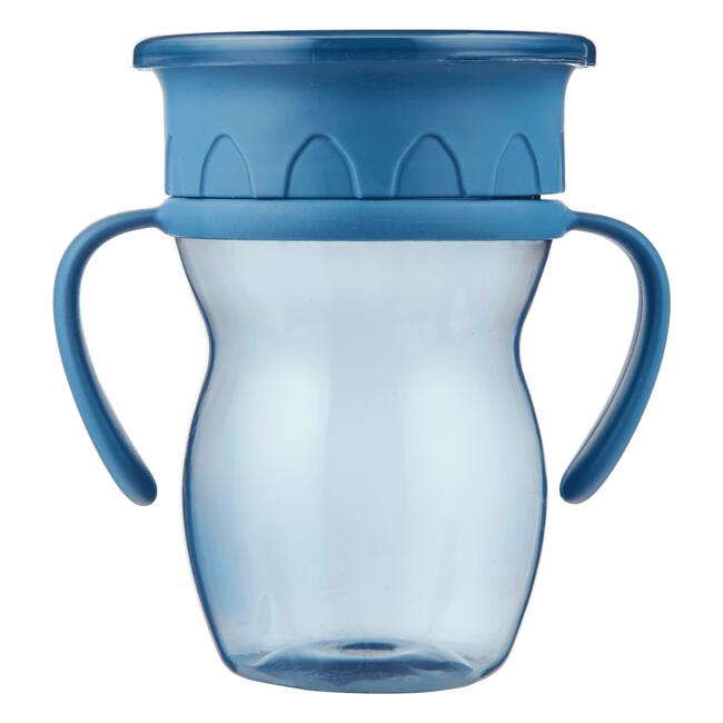 Etos 360° Trainingsbeker met Handvaten Blauw 270 ML