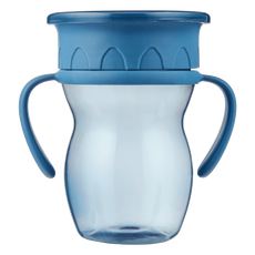 Etos 360° Trainingsbeker met Handvaten Blauw 270 ML