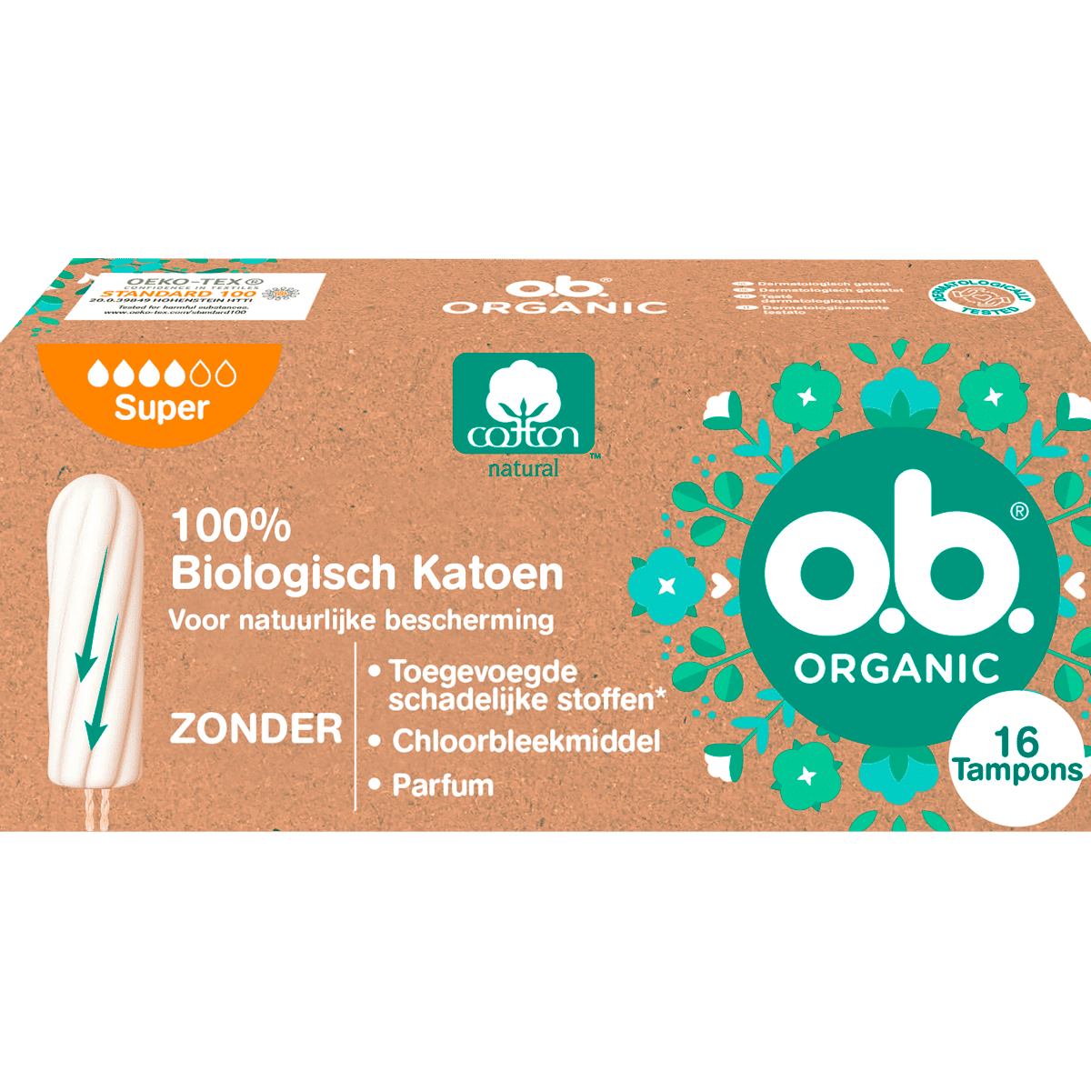 o.b. Tampons Super Bio - 16 stuks