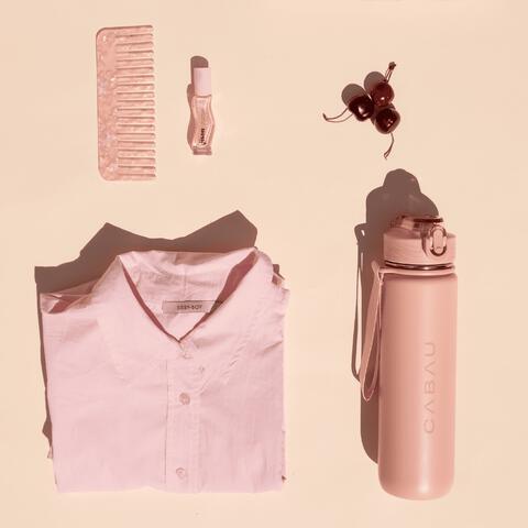 Cabau Lifestyle Bloom Bottle Stainless Steel Pink