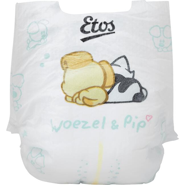 zwart bevestigen Bende Etos Woezel & Pip Luiers Newborn Maat 1 2-5 kg 52 stuks 52 EA | Etos