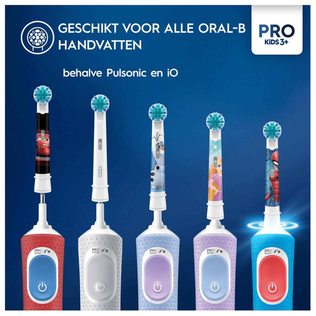 Oral-B Pro Kids Spiderman Opzetborstels - 4 Stuks