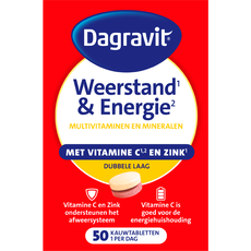 Dagravit Totaal 30 Weerstand & Energie 50 kauwtabletten