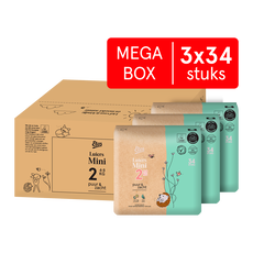 Etos Puur & Zacht Luiers Mini Maat 2 4-8 kg Megabox 102 stuks