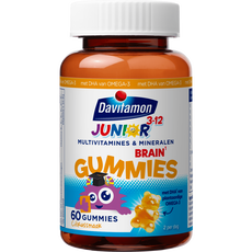 Davitamon Junior Brain Gummies met Omega 3 Multivitamine kinderen 60 stuks