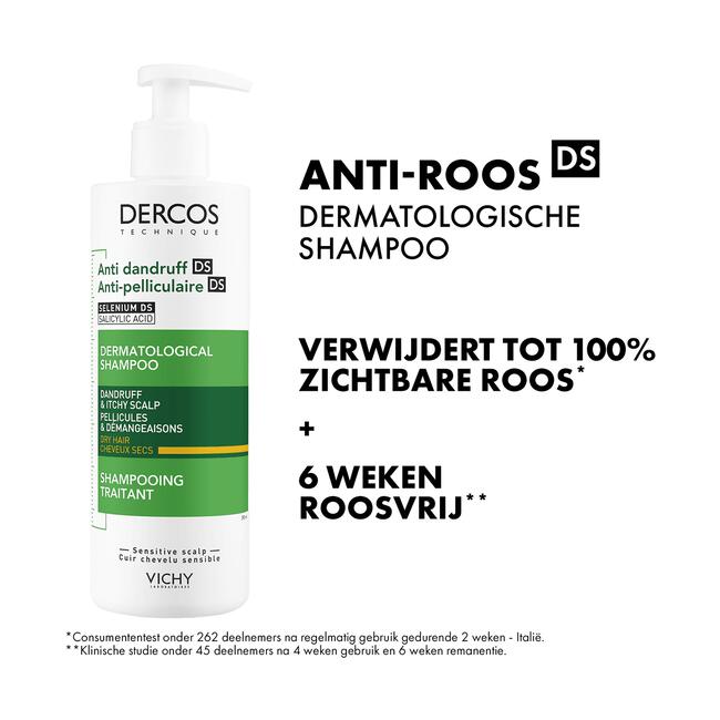 Vichy Dercos Anti-Roos Shampoo Droog Haar 390 ML
