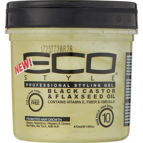 Eco Black Castor Flaxseed Styling Gel 473 ML