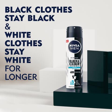 NIVEA MEN Black & White Invisible Fresh Deodorant Spray 150 ML
