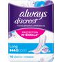Always Discreet Verband Voor Urineverlies Dames Plus Long x10