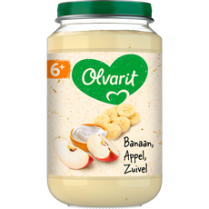Olvarit Banaan Appel Yoghurt Fruithapje 6+ maanden 200 GR