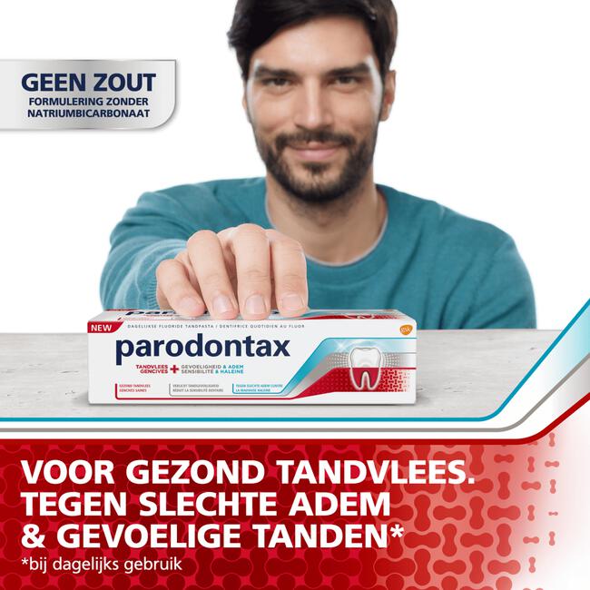 Parodontax Tandvlees + Gevoeligheid & Adem Dagelijkse Tandpasta 75 ML