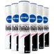 NIVEA Invisible Black & White Original Anti-Transpirant Deodorant Spray 150 ML Multipack 6 stuks