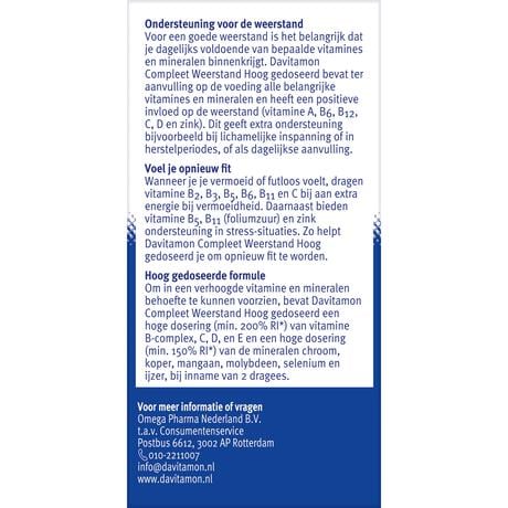 Davitamon Compleet Weerstand Forte Met Vitamine  C & D dragees