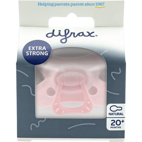 Difrax Fopspeen Naturel Pink Opal 20 Maanden