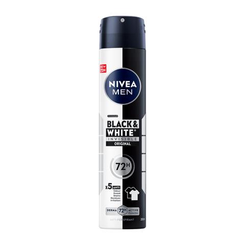 NIVEA MEN Black & White Invisible Deodorant Spray 200 ML