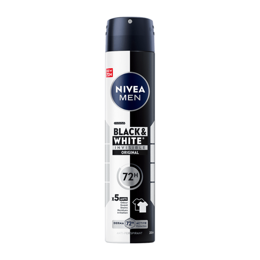 NIVEA MEN Black & White Invisible Deodorant Spray 200 ML