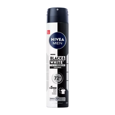 NIVEA MEN Black & White Invisible Deodorant Spray 200 ML