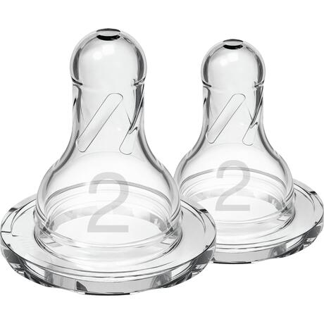 Dr. Brown’s Flesspeen 3+ Maanden Fase 2 Smalle Halsfles 2 stuks